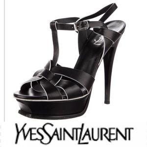 - ♥️♥️ Yves Saint Laurent Leather T-Strap Sandals size 9♥️♥️